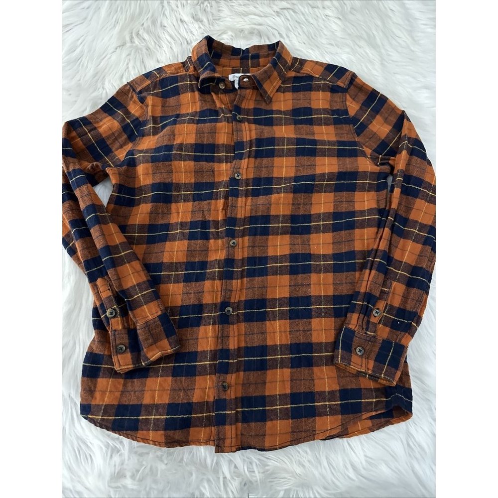Tommy Bahama boys XXL (16) long sleeve button up plaid shirt